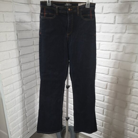 NYDJ Not your Daughters Jeans Ladies Size 8 Dark Wash Blue Jeans - Picture 1 of 12